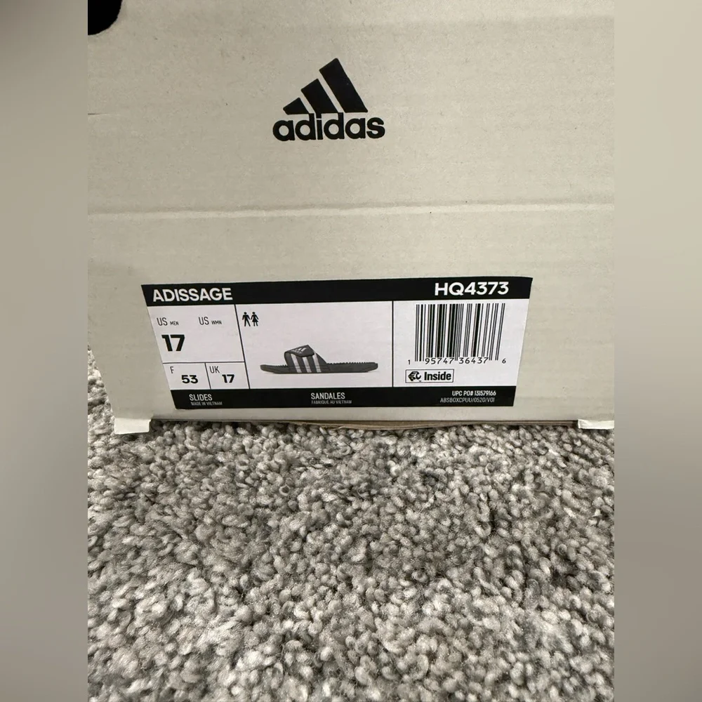 NWT-In Box Adidas Adissage Slides - Picture 2 of 8